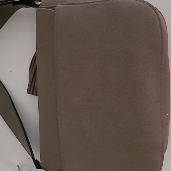 Gray Studded Saddle Crossbody/Shoulder Bag NWT - Picture 15 of 16